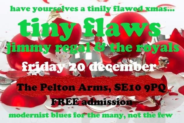 tinyflaws (@tinyflaws) on Twitter photo Oh look...we're back <a href="/peltonarms/">Pelton Arms</a> with <a href="/JimmyRegalBand/">Jimmy Regal and the Royals</a> on the Friday before Xmas! <a href="/claydondrums/">Mark Robert Claydon</a> @lenny_bignell <a href="/RaydnHunter/">Raydn Hunter</a> <a href="/JoffWatkins1/">Joff Watkins</a> <a href="/bobby_tarlton/">Bobby Tarlton</a> <a href="/dirkboyten/">Toby Kinder</a> and all! Oh look...we're back <a href="/peltonarms/">Pelton Arms</a> with <a href="/JimmyRegalBand/">Jimmy Regal and the Royals</a> on the Friday before Xmas! <a href="/claydondrums/">Mark Robert Claydon</a> @lenny_bignell <a href="/RaydnHunter/">Raydn Hunter</a> <a href="/JoffWatkins1/">Joff Watkins</a> <a href="/bobby_tarlton/">Bobby Tarlton</a> <a href="/dirkboyten/">Toby Kinder</a> and all!