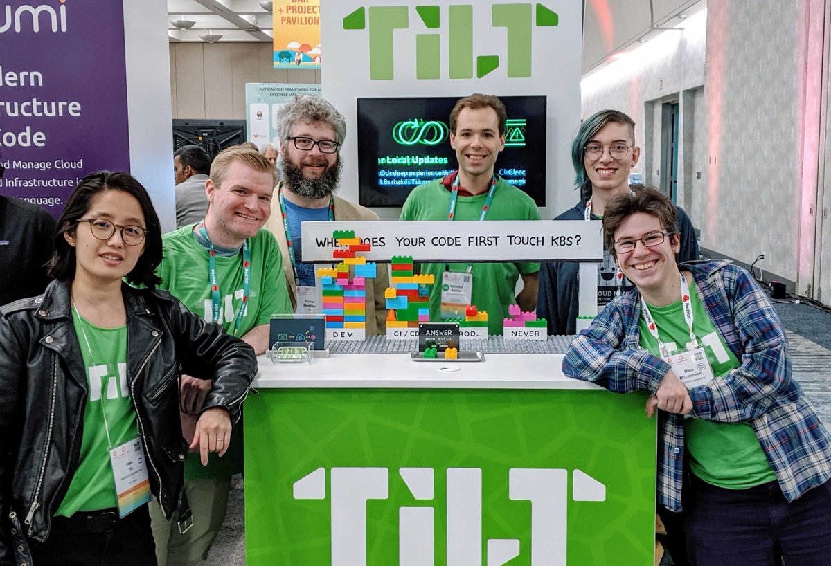 Happy #kubecon2019 from Team Tilt! If you haven't stopped by: come say hi!