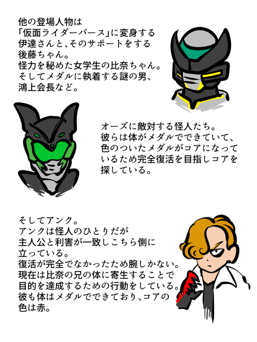 仮面ライダーオーズのtwitterイラスト検索結果