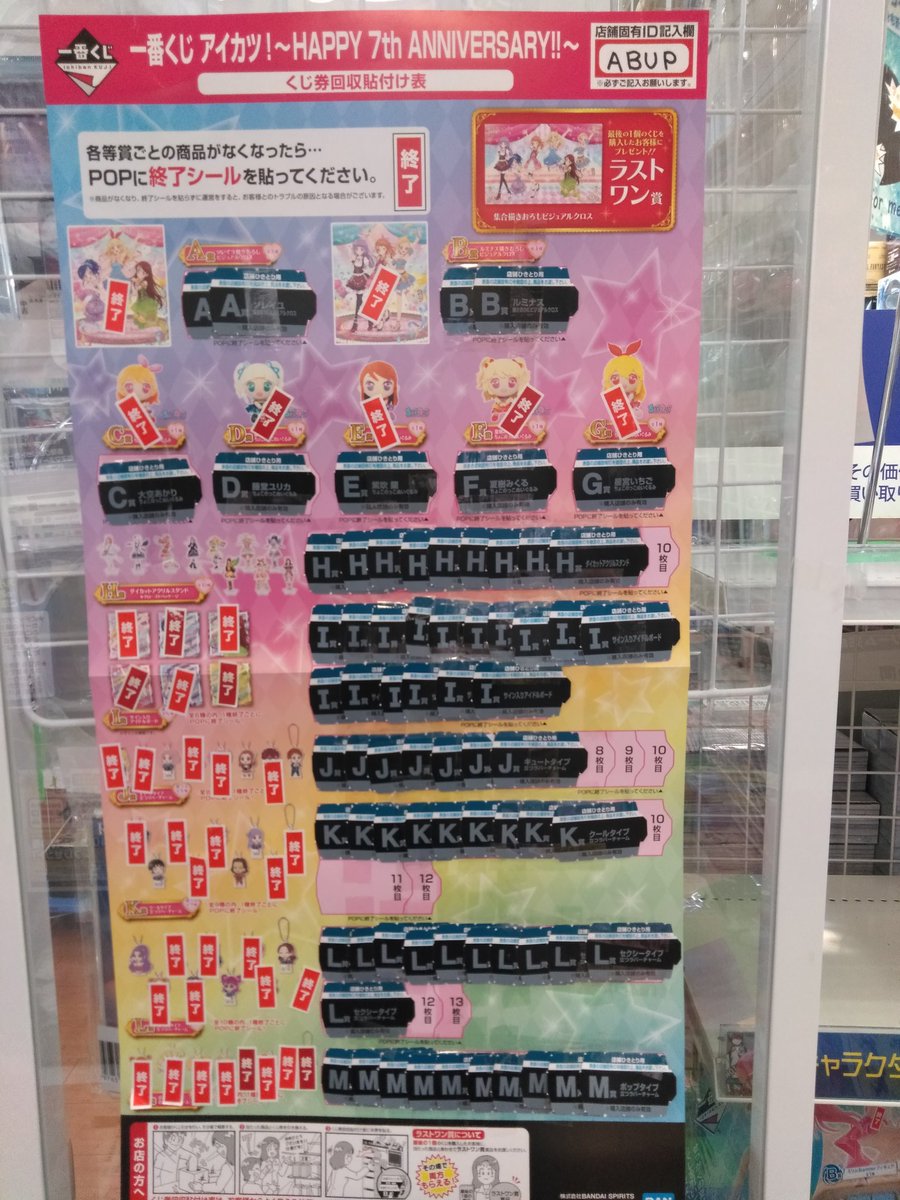 ট ইট র 桃太郎王国 本厚木店 Supported By 駿河屋 一番くじ情報 アイカツ の一番くじ上位賞のぬいぐるみが全部出てしまいましたので 300円にお値下げさせて頂きました ラスワン賞まであと9つです 桃太郎王国 本厚木 一番くじ 一番くじ