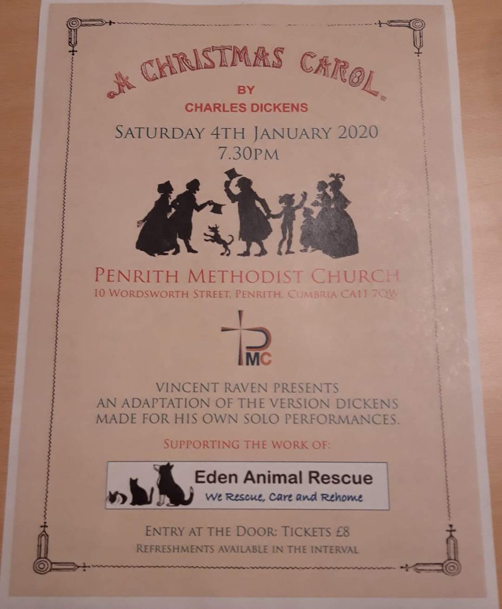 A Christmas Carol - Sat 4th Jan, Penrith Methodist church.
#penrith #cumbria