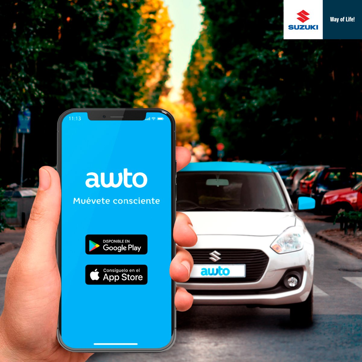 Awtocl, la aplicación de uso de autos compartidos que te permite hacer todo con tu 📱; busca tu Awto desde tu celular, abre las puertas con tu celular y finaliza tu viaje, adivina con qué…¡Con tu celular!😉 Descarga la app y únete a la movilidad compartida👌