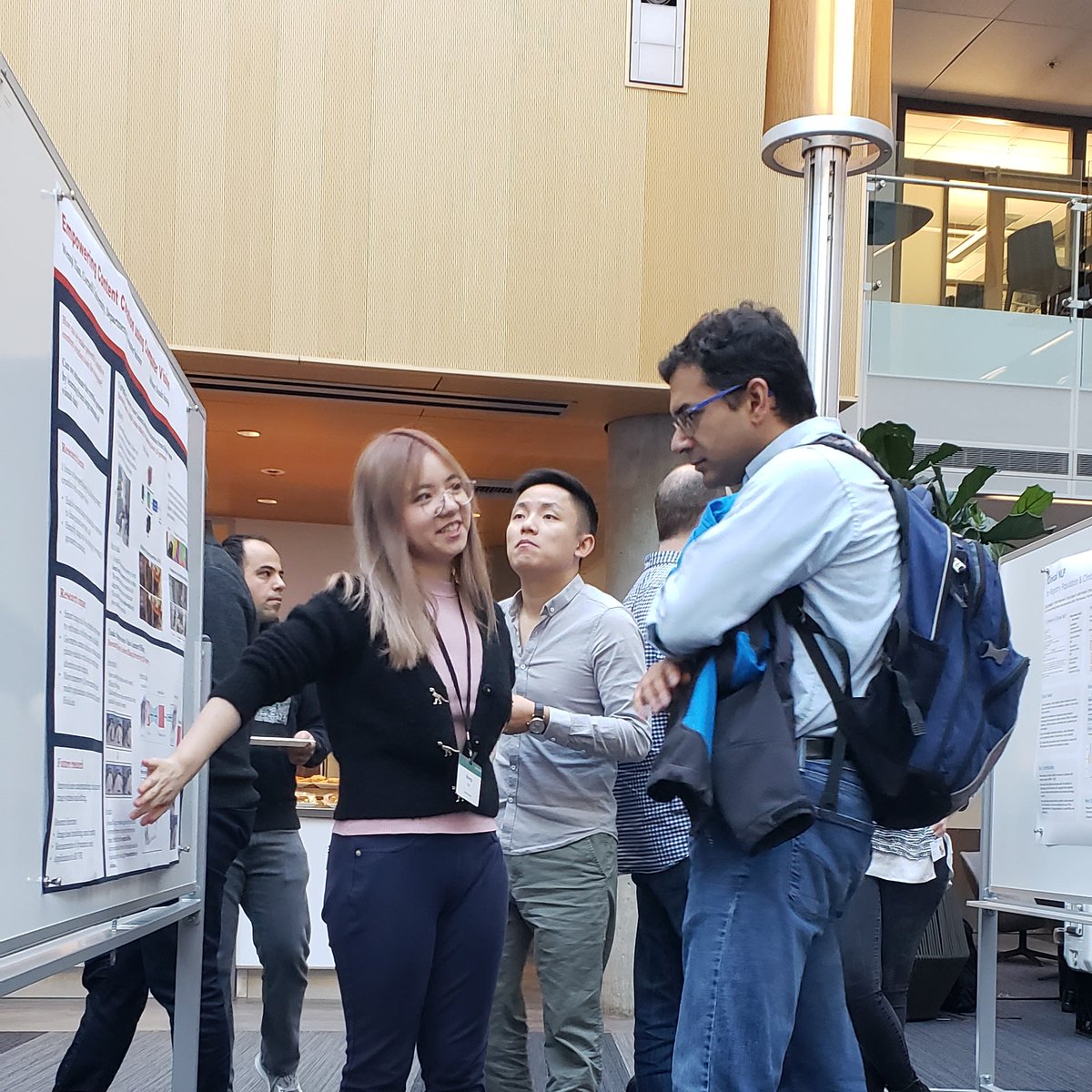 Finalists of the Microsoft Research Ada Lovelace Fellowship and Microsoft Research PhD Fellowship present their work at a poster session.