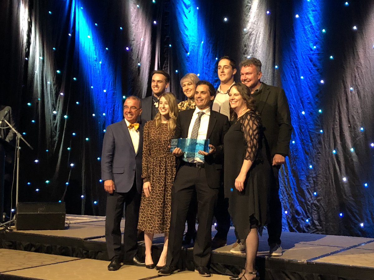 ChtownChamber's tweet photo. The Emerging Business Excellence Award, sponsored by the City of Charlottetown goes to @sablearc. Congrats! #gcaccawards2019 https://t.co/AHyDl8xsCW
