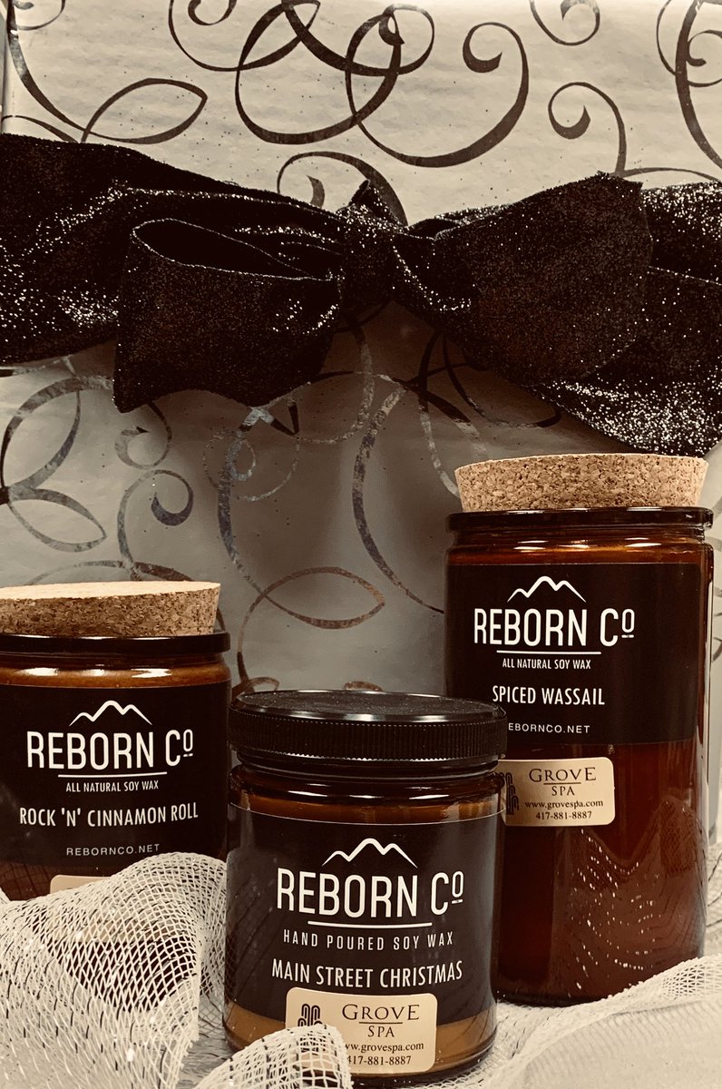 GroveSpa's tweet image. Warm up your holidays with our Reborn Christmas candles!