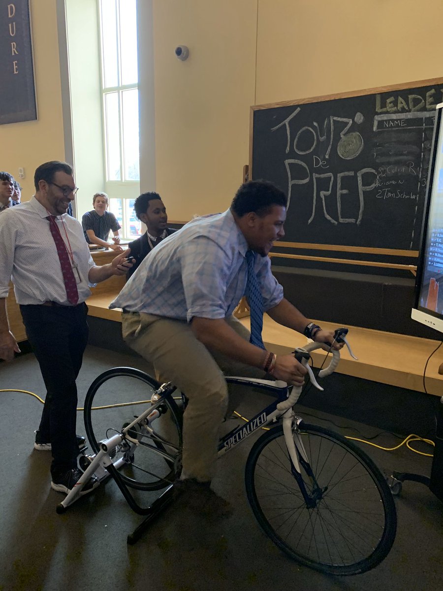 Ride4Lungs's tweet photo. We were thankful to be a part of @SJPREP’s innovative cycling event today! Over 50 students attended the event, and dozens of students participated in the interactive cycling simulation. Make those miles count, gentlemen! #RHBE #BeatLungCancer #LCAM https://t.co/YJ1ruh39fq