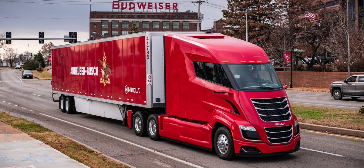 brad_bradshaw's tweet photo. Anheuser-Busch Completes First Zero-Emission Beer Delivery with Hydrogen Fuel Cell hybrid with Nikola Motors and BYD
https://t.co/prXft80a5l https://t.co/wYGhWEIgMA