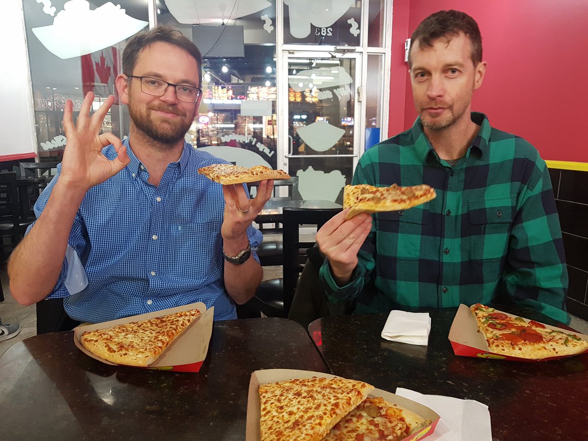 rossferg's tweet photo. I started paying down the debt I owe to the @CDS_GC Platform team. It's a Canada wide tour starting with @maxneuvians and @timarney #dynamicdevs https://t.co/zmm43Zevj5