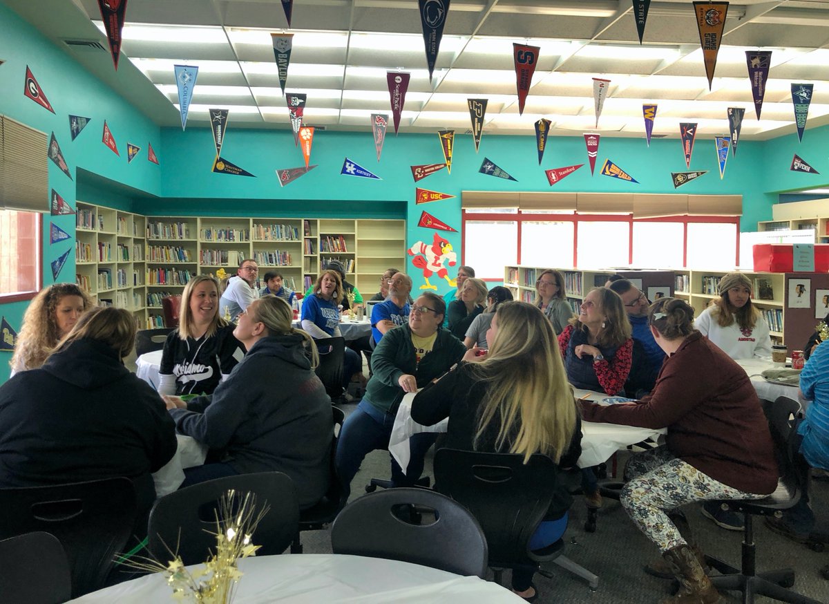 MrHlow's tweet photo. #WahlukeJH Staff celebrating with Mrs. Gray! 👶🍼❤️🧸 #ExpectingSoon https://t.co/PpYDNdqQPN