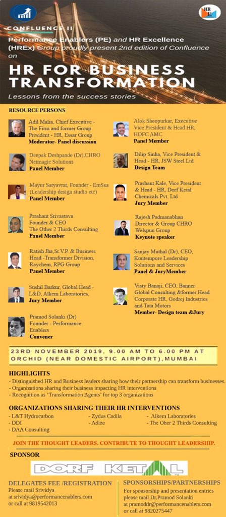 ddtimes's tweet photo. Gratitude. What more can one ask for when you are on a panel discussion being moderated by your inspiration, Gurus and key note is by your adored one? @malia_adil @sanjaymuthal @rajeshpadm @hriamumbai @NHRDN #HRC2 @Nathansv @MTHRGlobal @nabomita_smiles @GautamGhosh @WHRDC25 https://t.co/0EcP2wX2fq