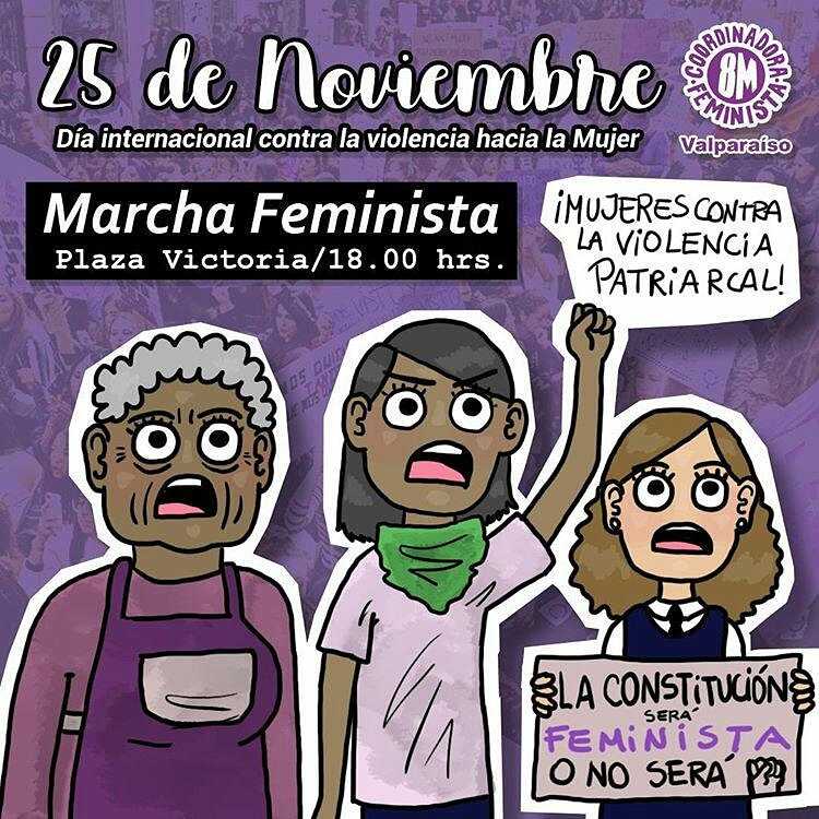 valpofeminista's tweet photo. Iremos a marchar las abogadas feministas de Valparaíso #NuncaMasSinNosotras https://t.co/NOUIRY3CyF