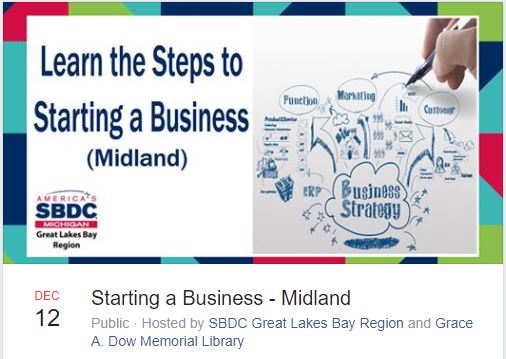 Great Lakes Bay Region is rich with resources. Great information from our community partner the SBDC. Reserve your spot today! clients.sbdcmichigan.org/workshop.aspx?…