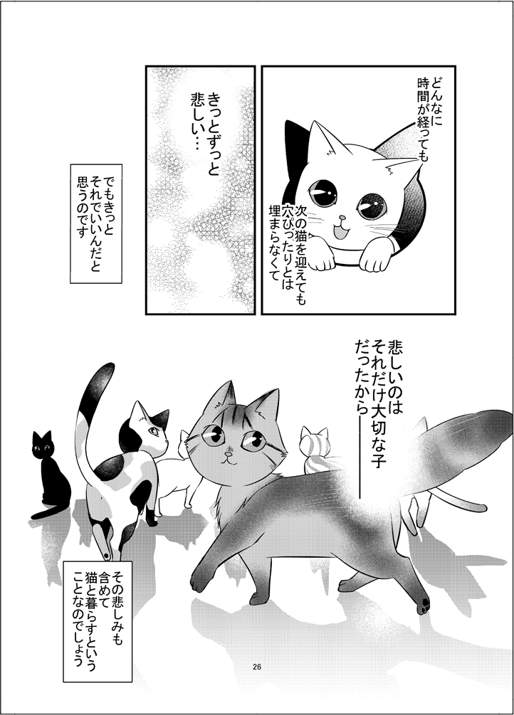 葛井美鳥 ねこ活男子 連載中 心に猫型の穴が開く話