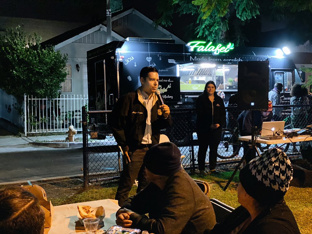LongBeachMayor's tweet photo. Long Beach’s first TrucksGiving was a huge success! We were able to feed many families &amp; also give away toiletries &amp; hygiene items.

Thank you to the Council 1 District, the various volunteer food truck businesses &amp; other community partners for making this awesome event possible! https://t.co/svagLxP3vL