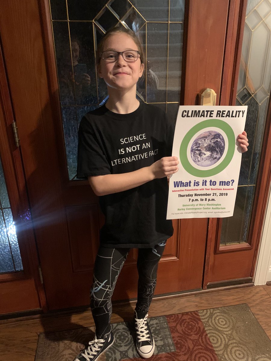 LilyTipling's tweet image. Honored to be a panelist at the 24 Hour Climate Reality event at University of Mary Washington! #ClimateCrisis #savetheplanet  #conwayleaders @conwayelemsch @SCPSchools