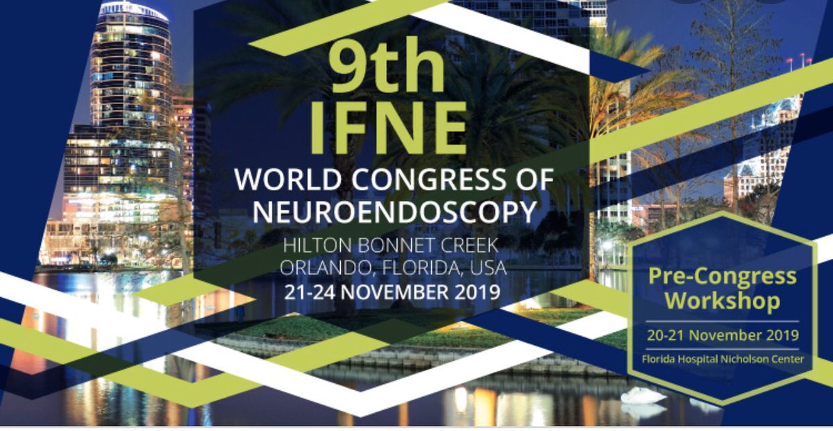 DaniloSilvaMD's tweet photo. Congrats to  @SamerKElbabaa, MD, FAAP, FAANS, FACS for organizing the 9th World Congress of Neuroendoscopy here in Orlando.
If you like neuroendoscopy, this is the place to be!
Neuroendoscopy is so cool!!!
#neurosurgery #neuroendoscopy #endoscopicskullbase #spineendoscopy https://t.co/YD5h4FhOcT