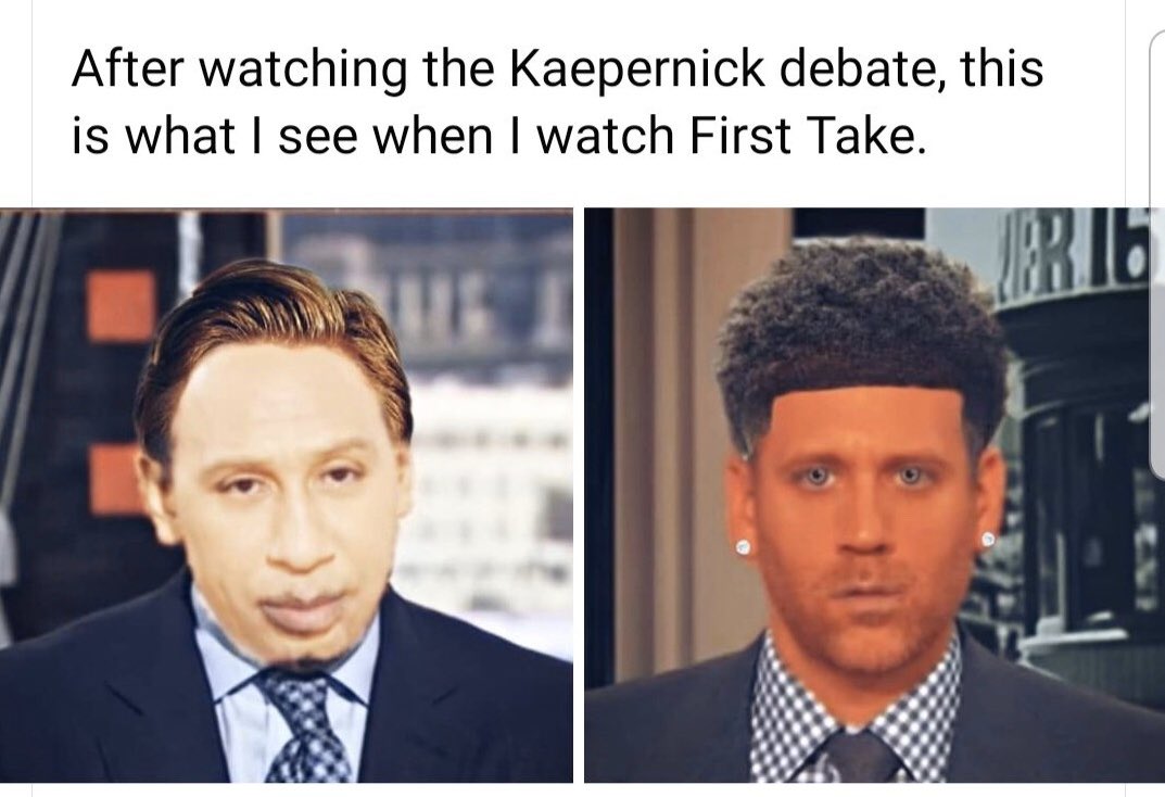 Familyguy_87's tweet image. Bruh who did this 😭😂🤣 #FirstTake #MaxKellerman #StephenASmith