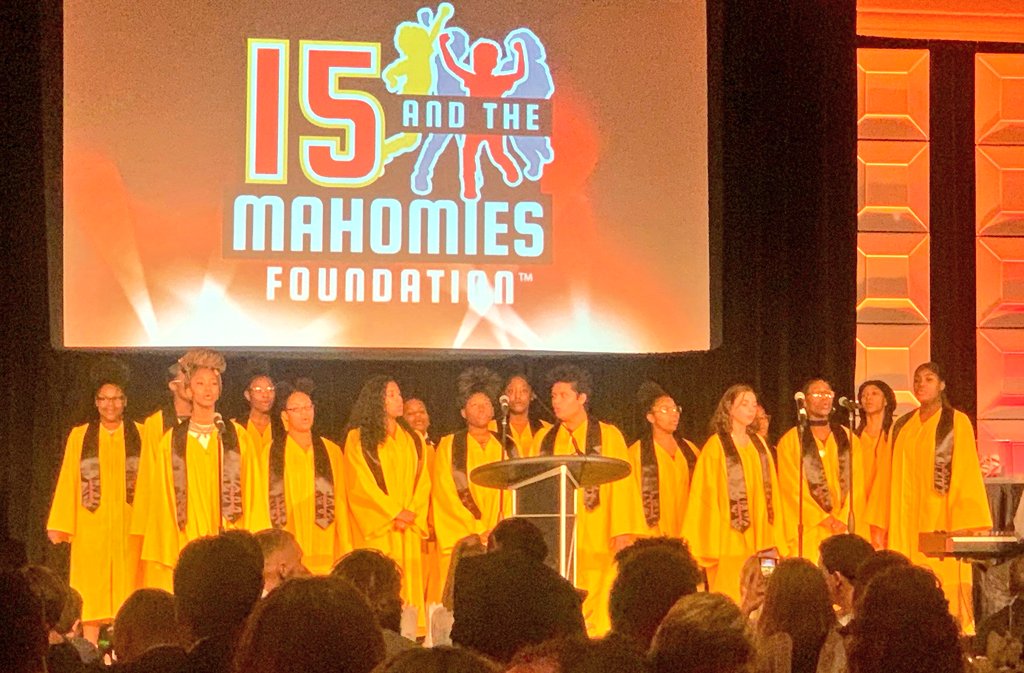 KCPS (@kcpublicschools) on Twitter photo Our <a href="/PaseoAcademy/">Paseo Academy</a> students performing at the <a href="/15andMahomies/">15 and the Mahomies</a> banquet tonight. Stay tuned for an important announcement from the <a href="/PatrickMahomes/">Patrick Mahomes II</a> Foundation tomorrow... #TeamKCPS Our <a href="/PaseoAcademy/">Paseo Academy</a> students performing at the <a href="/15andMahomies/">15 and the Mahomies</a> banquet tonight. Stay tuned for an important announcement from the <a href="/PatrickMahomes/">Patrick Mahomes II</a> Foundation tomorrow... #TeamKCPS