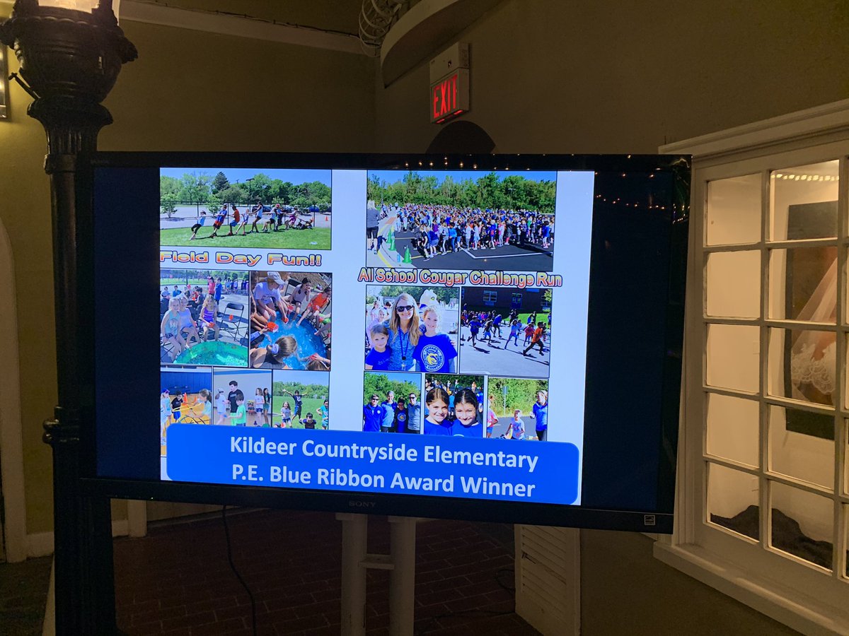 Congratulations <a href="/KildeerPE96/">Allison Groessl Sesterhenn</a> for the Blue Ribbon! So proud of you and the incredible program you run 🙌🏻 #inspire96 I was honored to be there with each of you tonight!