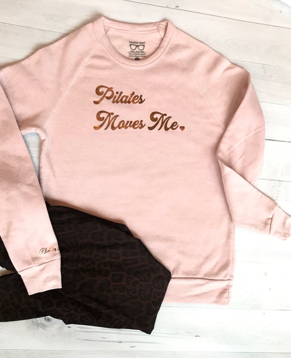 A little pink and rose gold to keep you cozy ✨#pilatessweatshirt