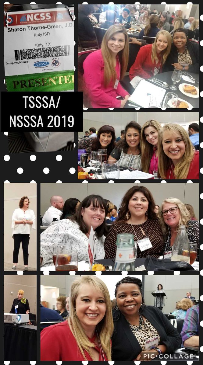 Spending time with great Social  Studies leaders made this day of learning even more meaningful. Excited for tomorrow! #katyisdss ICs have arrived and are ready to present and participate in new learning to share with Ts. #NSSSA19 #TSSSA19 #NCSS19 #txcss19 #tcss19