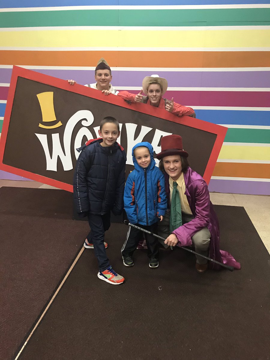 The boys loved HHS production of Charlie and Chocolate Factory tonight! Get out and see it this weekend!