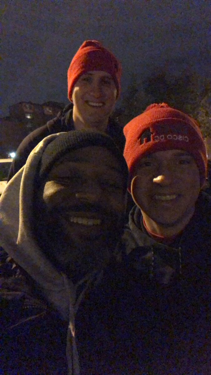 JoeClair's tweet photo. Ay @youngyasu I’m here with your folks! @stuartmrock and @DeGleich26 at #NationalSleepOut2019 https://t.co/BjRxLRyepS