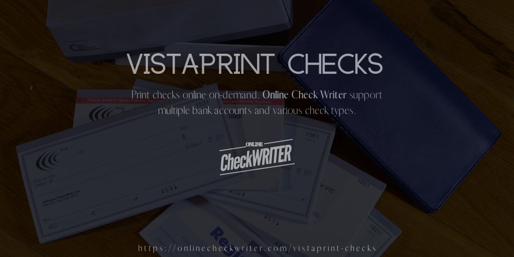 vistaprint check printing