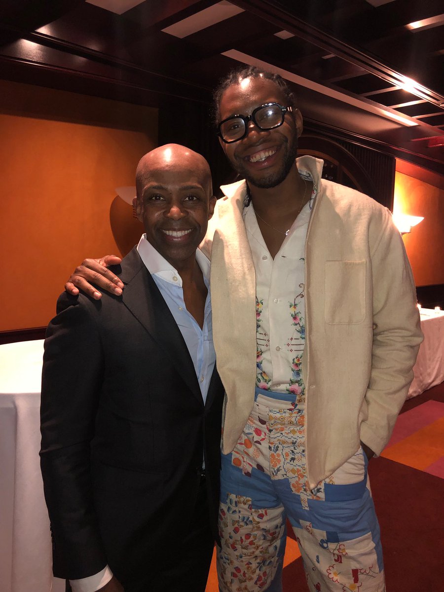 HRC President Alphonso David with Slave Play playwright Jeremy O. Harris