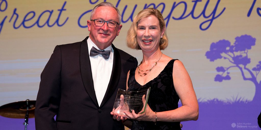 HNEkidshealth (@hnekidshealth) on Twitter photo Congratulations to our very own Dr Carmel Smart, Specialist Paediatric Diabetes Dietitian at John Hunter Children's Hospital who was recently awarded the Silver Regional Finalist of the <a href="/HumptyDumpty/">Humpty Dumpty</a> Foundation's Michelle Beets Memorial Award by <a href="/BradHazzard/">Brad Hazzard</a>. Congratulations to our very own Dr Carmel Smart, Specialist Paediatric Diabetes Dietitian at John Hunter Children's Hospital who was recently awarded the Silver Regional Finalist of the <a href="/HumptyDumpty/">Humpty Dumpty</a> Foundation's Michelle Beets Memorial Award by <a href="/BradHazzard/">Brad Hazzard</a>.
