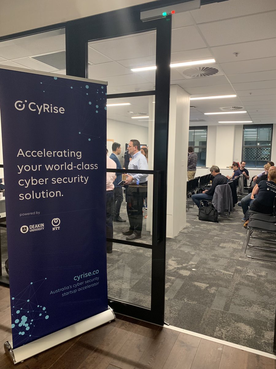cyriseco's tweet image. Drinks break. 🥂 4 pitches down. 4 to go. #gameon #ozcyber #cyberbootcamp