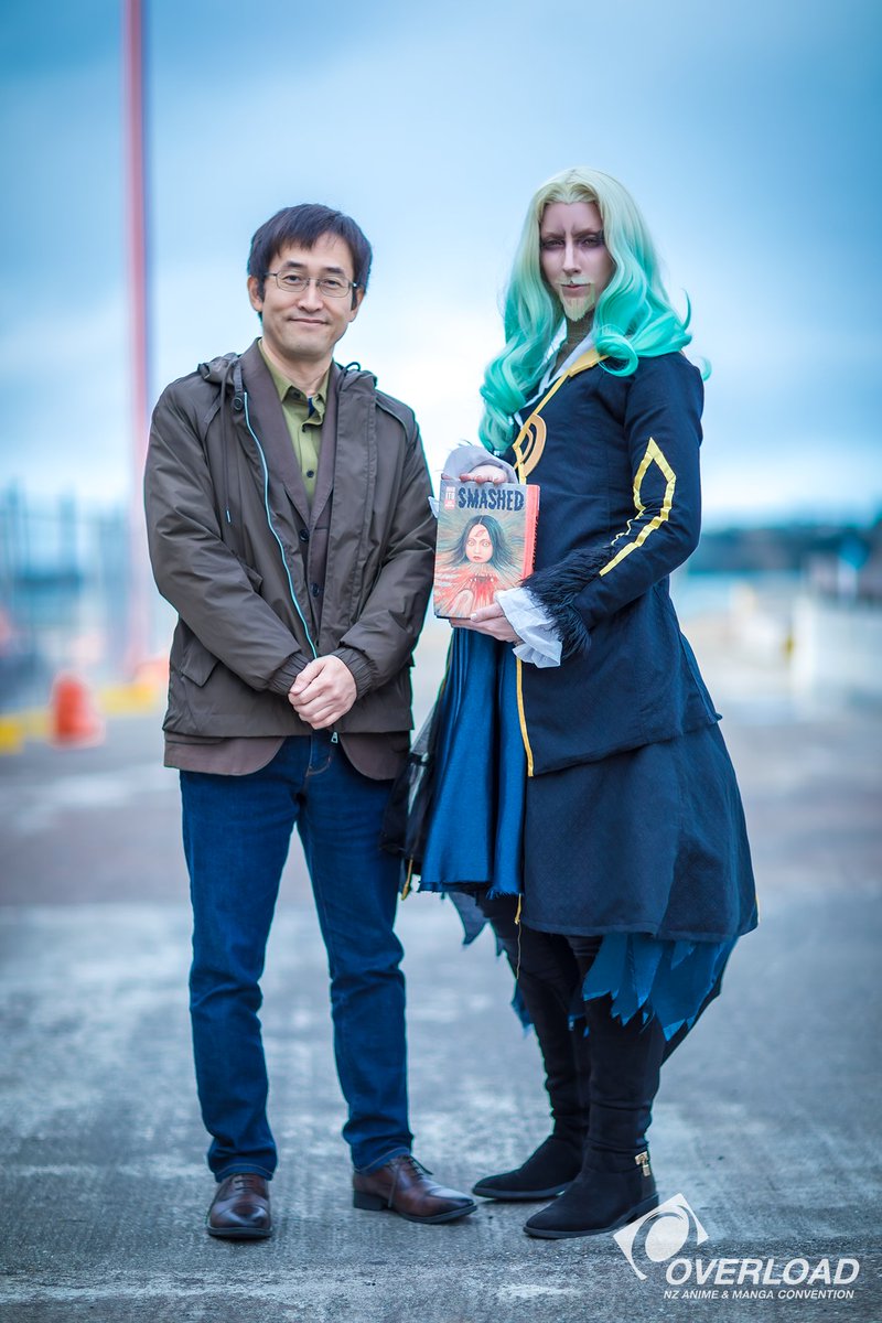 studiotsutsu's tweet image. Another highlight from @OverloadNZ this year was meeting &amp;amp; working with @junjiitofficial. He's such a treasure 😭💕 (Vlad is a fan hehe).

#fgo #junjiito #overloadnz