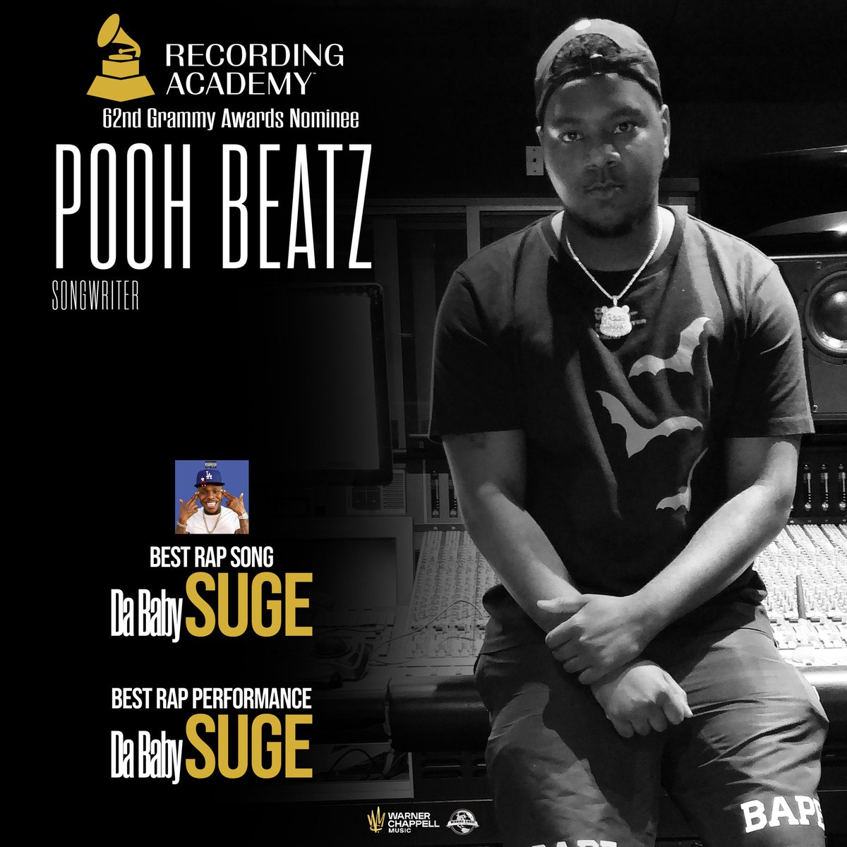 KashJohns's tweet photo. Winners Circle Publishing Music Producers back at the @RecordingAcad Grammys 2020 @PoohBeatz313 x @DAVESAVA6E for their participation with @DaBabyDaBaby @21savage https://t.co/bFvkBoFGaa