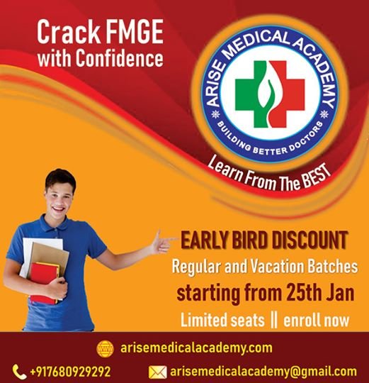 MedicalArise's tweet photo. #Crack_FMGE_with_Confidence
#Arise_Hyderabad
#Arise_Kerala
Join Regular Batch / Vacation batch starting from
25th Jan

Avail Early Bird Discounts till 25th Dec 
#medicine #medicalschool #mbbs #medicalscience #medical #mci #usmlestep1 #usmleprep #fmge #fmge_mci_exam #neet #nurses https://t.co/fWoSD4ol9o