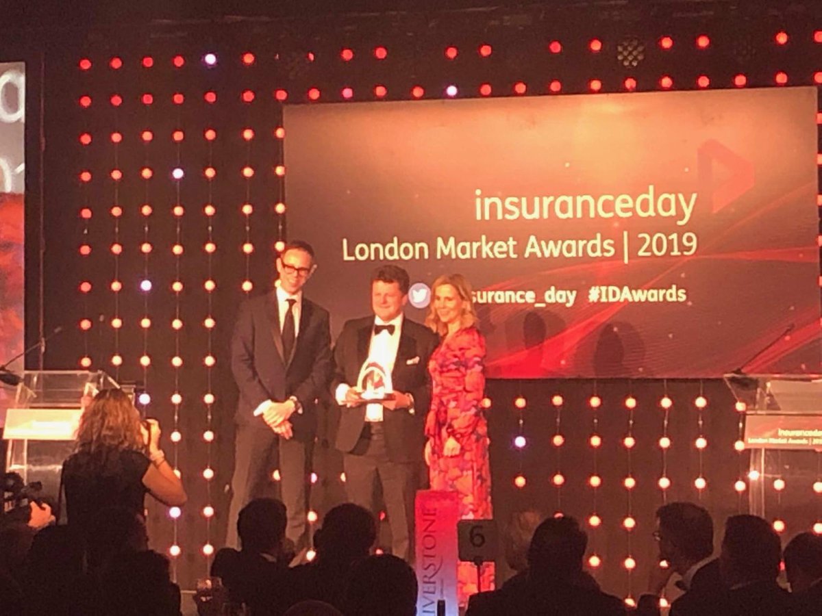 HaggiePartners's tweet photo. Congratulations to all our clients, @PoolReinsurance, @Julian_Enoizi, @TMKiln’s @Awoulfe & Optio who all won awards at last night's @insurance_day #LondonMarket Awards in #London! A fantastic evening #IDAwards #Insurance #Reinsurance https://t.co/yfljG2mD6C