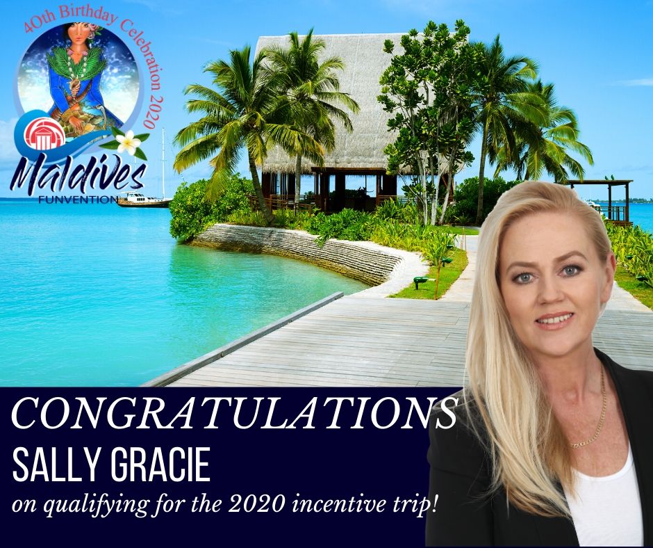 ChasEveritt's tweet photo. #FunventionFriday: Congratulations Sally Gracie for qualifying for the Chas Everitt Funvention 2020. #agentrewards #maldives #funvention2020 https://t.co/AYPVxWoe1c