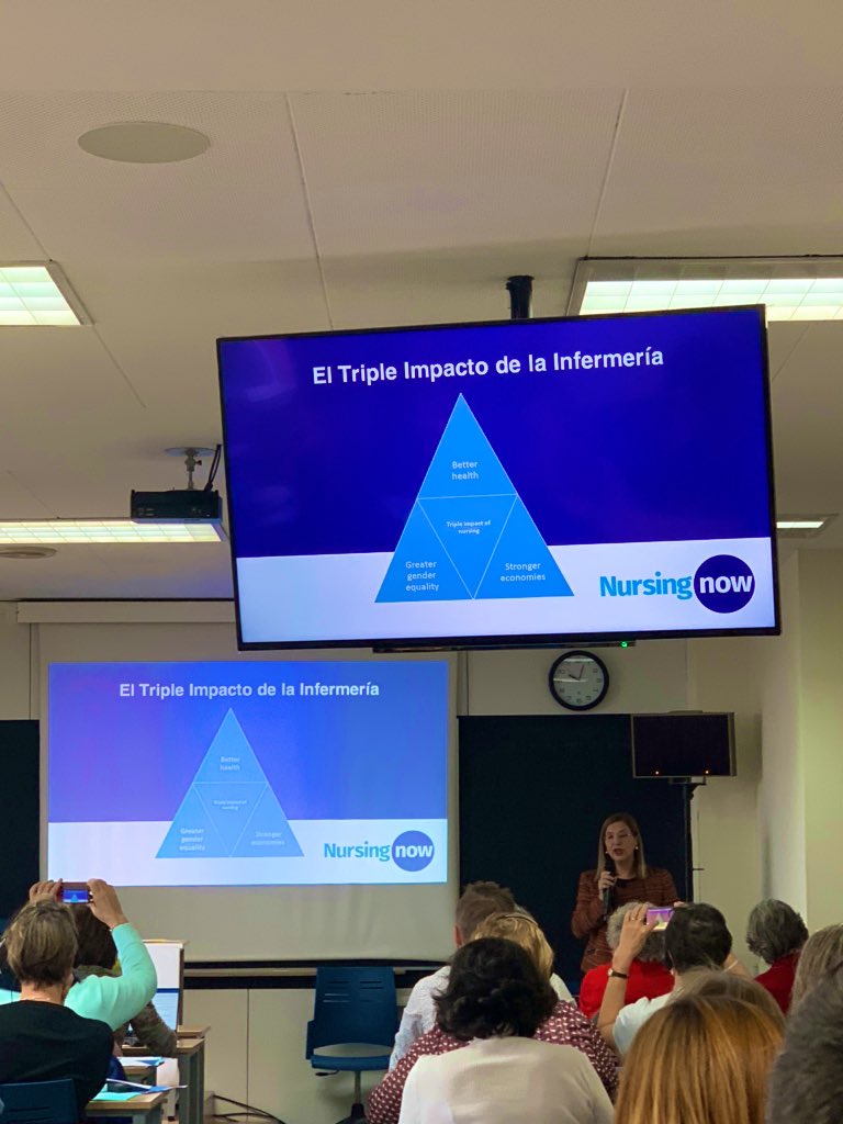 MartaAraujoBles's tweet photo. “El triple impacto de la Enfermería” @AdelaidaZabale1 hablando @NursingNow2020 en @Hospital_FJD @UAM_Madrid #FINE2019 @FineEurope #cuidandotutalento https://t.co/571JK9a8uL