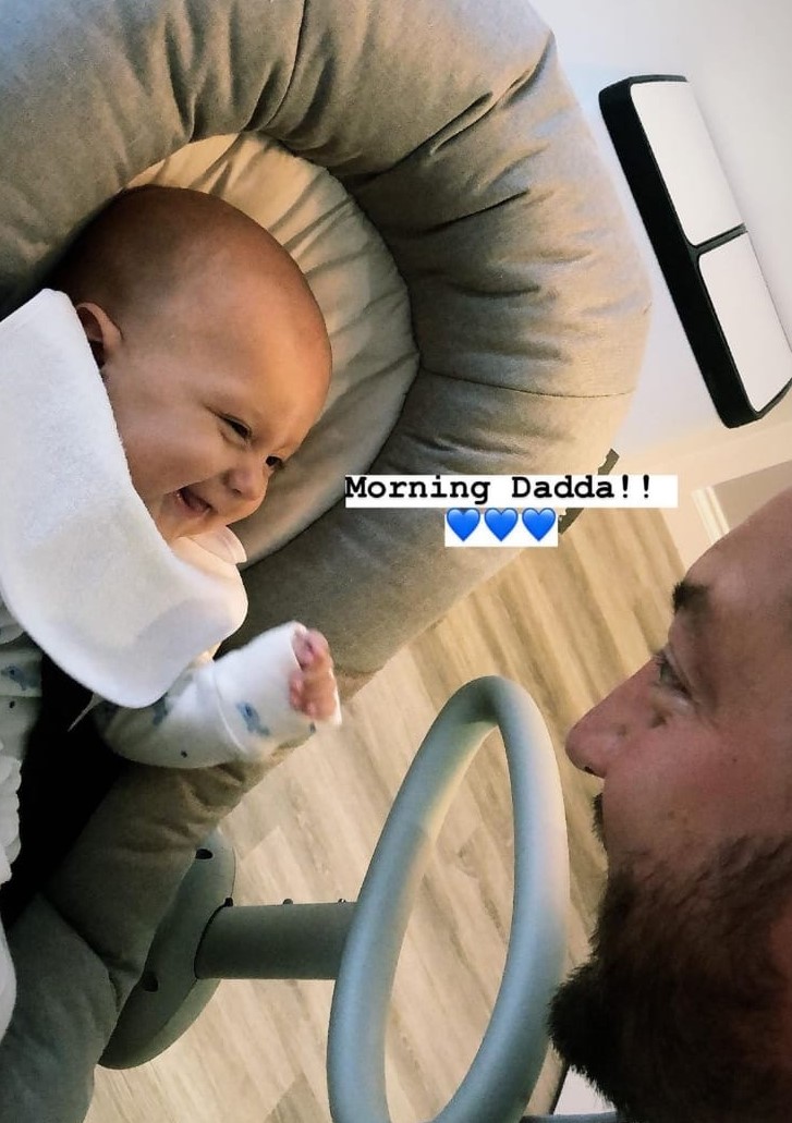 CELEB SPOT: We're super pleased that @mrshinchhome 's baby Ronnie is loving our Up &amp; Down Bouncer. 🎉

Available to purchase at Kiddies Kingdom: bit.ly/2MKbM16