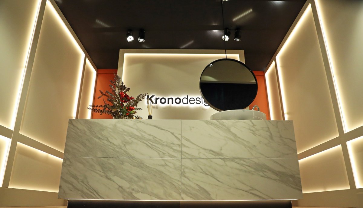 Kronospan's tweet photo. Visit us on 𝐒𝐭𝐚𝐧𝐝 𝐂𝟎𝟐 and discover the different applications of our #𝐒𝐥𝐢𝐦𝐋𝐢𝐧𝐞 𝐰𝐨𝐫𝐤𝐭𝐨𝐩𝐬 as well as #Kronodesign range of decors and core materials.   
.
We'll be here until 5pm and we look forward to seeing you! 
.
#Kronospan #Interihotel2019 #Venato https://t.co/VhlDiyNqtC