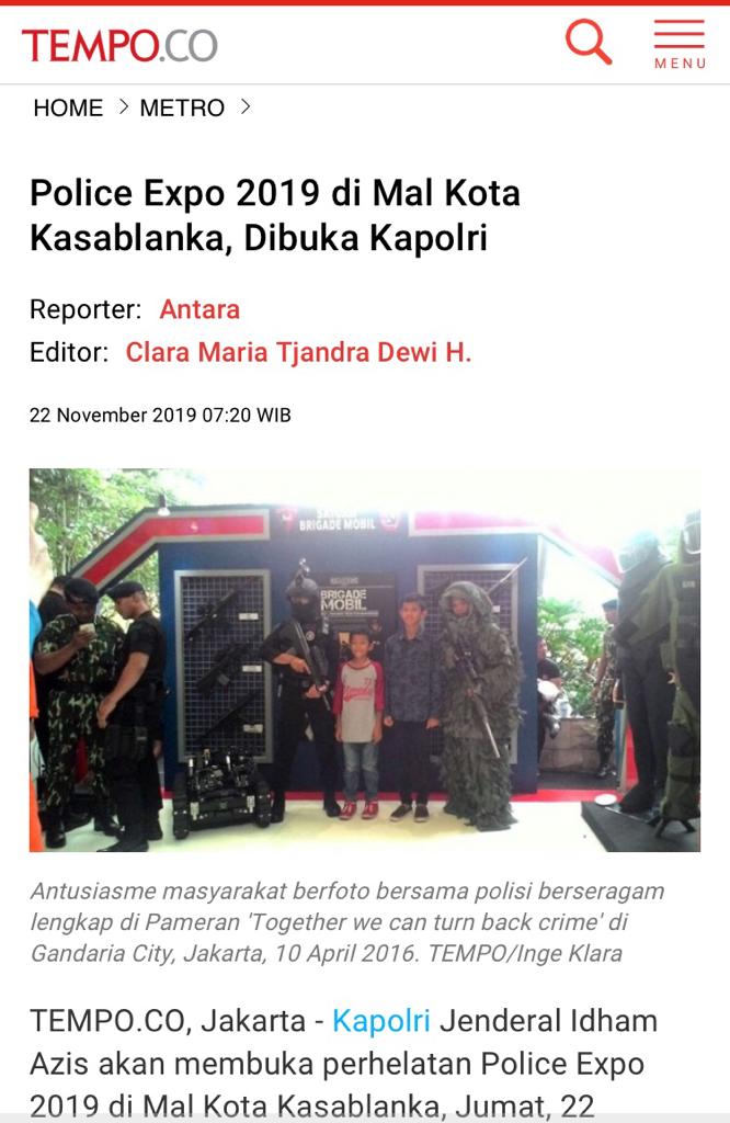 Antusias masyarakat sangat bagus #PoliceExpo2019