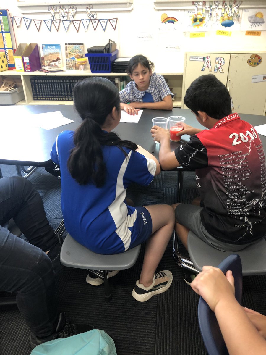 Having a blast in HS transition Science! We explored chemical reactions today and made some elephant toothpaste! 🐘