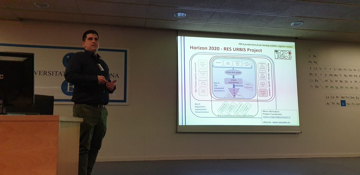 resurbis's tweet photo. 2 days ago, @JornadaLODOS was organized by Prof Mata from @UniBarcelona . Results from acidogenic fermentation and synthesis of PHA as part of @resurbis was presented. The latest version of @resurbis poster was available for the attendees. https://t.co/MfeAbokFOC for more details https://t.co/RgtzuEE4ae