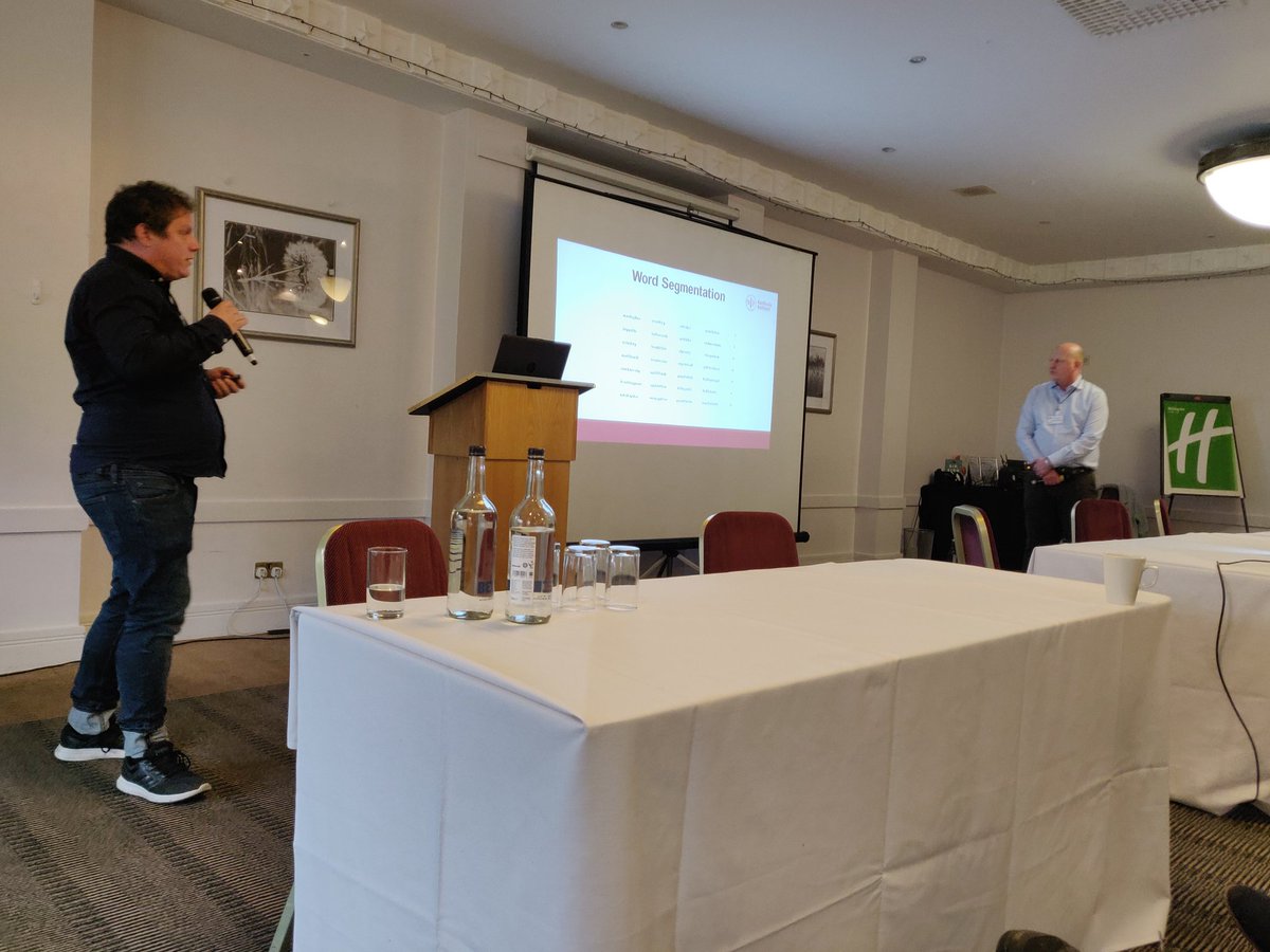 Matthias and Gustaf from the <a href="/karolinskainst/">Karolinska Institutet</a> and @LexploreUK sharing their exciting technology for diagnosing #readingdifficulties. #DecodingSpLD