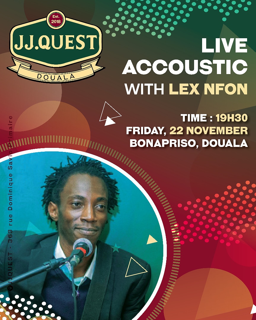 JJQUESTCMR's tweet photo. #LiveAccoustic ce soir avec Lex Nfon et tous ceux qui adorent chanter en live 🎤🎸.
#JJQuest  #LiveMusics  #FridayFeeling https://t.co/uTtTXSRnU4