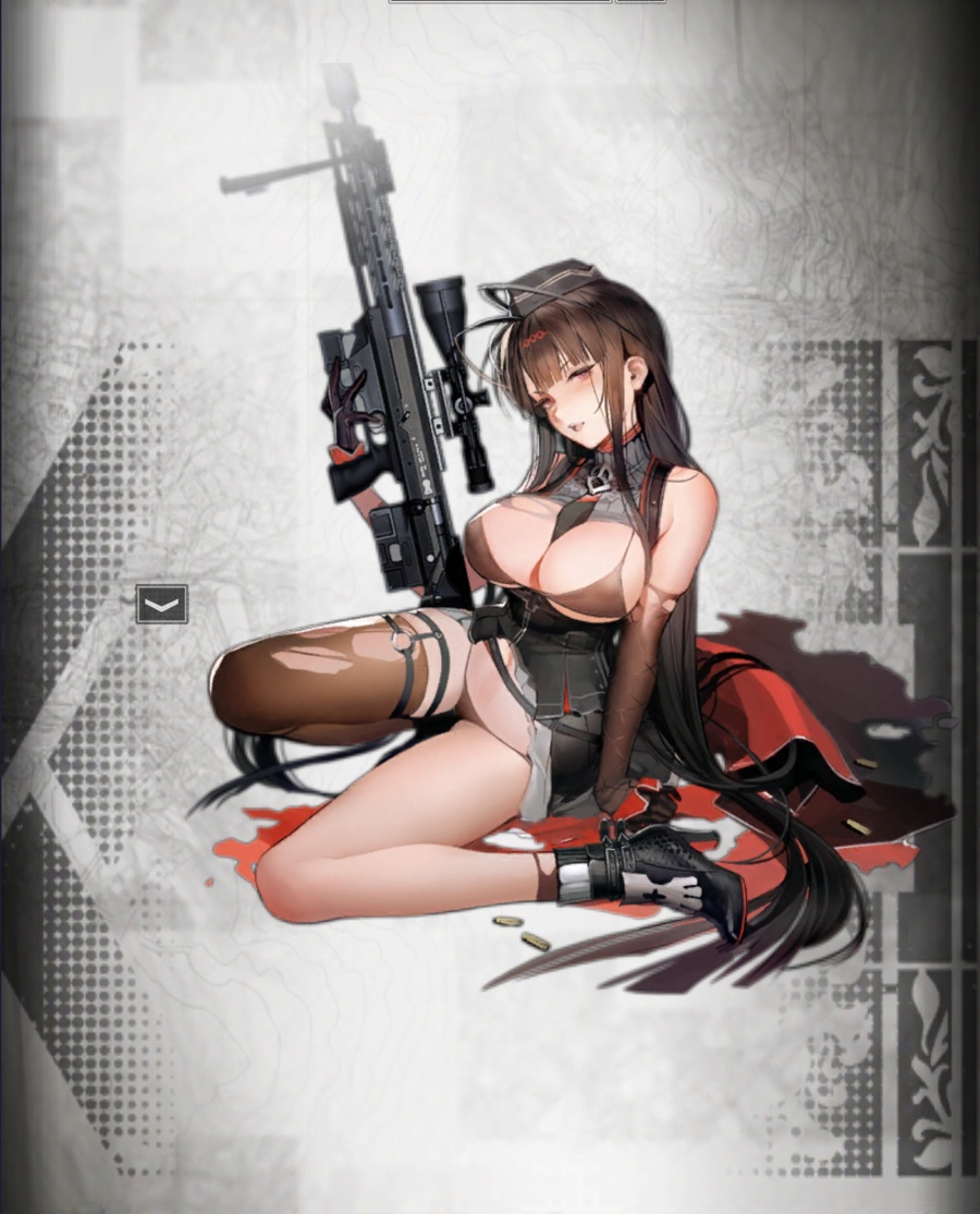 CTR181's tweet photo. ドルフロからGd DSR-50ノーマルスキン大破時の剥ぎコラです。ドレス姿の方もいずれ剥いでみたいですねー。
（左：元絵　右：剥ぎ）
#剥ぎコラ 
#二次エロ
#ドルフロ
#ドールズフロントライン https://t.co/N7Su0N79Hi