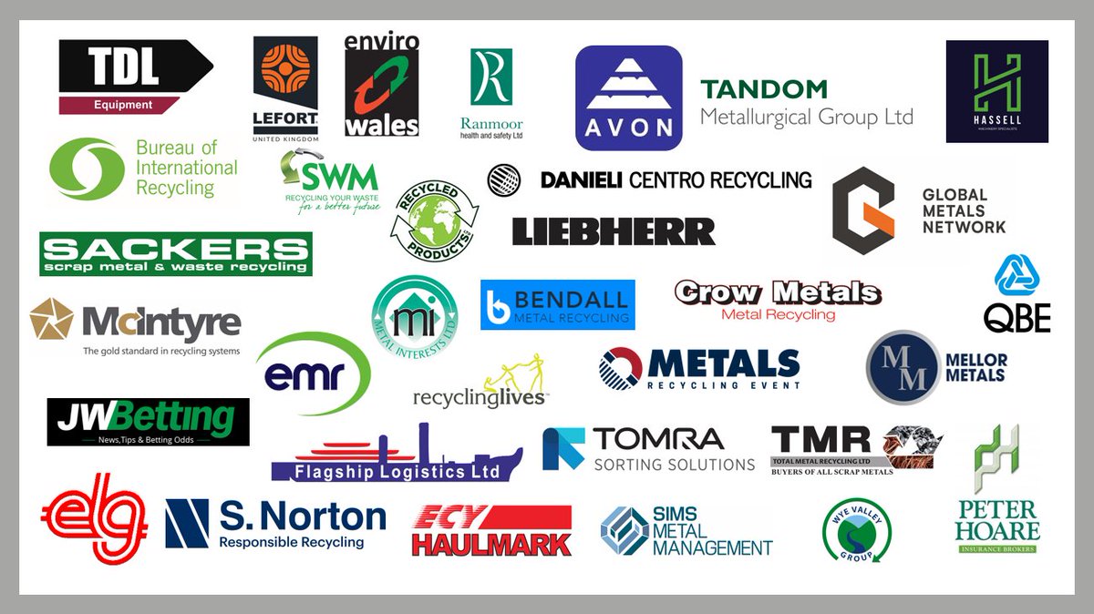 British Metals Recycling Association (@bmra_uk) on Twitter photo It's Annual Dinner day! Thank you to our sponsors: <a href="/TDL_Equipment/">TDL Equipment</a> Lefort. Envirowales, Ranmoor Health and Safety Ltd, Avon Metals, <a href="/tandomgroup/">Tandom Metallurgical</a> <a href="/Hassells3/">E H HASSELLS</a> <a href="/BIRworld/">BIR - Bureau of International Recycling</a> <a href="/SWMRecycling/">SWM & Waste Recycling Ltd</a> <a href="/RecycProducts/">Recycled Products</a> <a href="/CentroRecycling/">Danieli</a> Global Metals Network, <a href="/Liebherr_GB/">Liebherr GB</a> <a href="/ssackers/">Sackers Recycling</a> Metal Interests It's Annual Dinner day! Thank you to our sponsors: <a href="/TDL_Equipment/">TDL Equipment</a> Lefort. Envirowales, Ranmoor Health and Safety Ltd, Avon Metals, <a href="/tandomgroup/">Tandom Metallurgical</a> <a href="/Hassells3/">E H HASSELLS</a> <a href="/BIRworld/">BIR - Bureau of International Recycling</a> <a href="/SWMRecycling/">SWM & Waste Recycling Ltd</a> <a href="/RecycProducts/">Recycled Products</a> <a href="/CentroRecycling/">Danieli</a> Global Metals Network, <a href="/Liebherr_GB/">Liebherr GB</a> <a href="/ssackers/">Sackers Recycling</a> Metal Interests