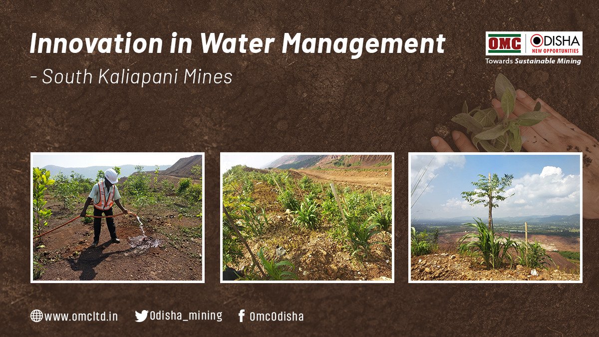 odisha_mining's tweet image. Adopting innovative practice in water management, OMC South Kaliapani QC team has implemented the mud pot technique to water 19,500 saplings planted in the Overburden Dump. It augments ground water harvesting and reduces dependency on tank water as well. #QualityCircle