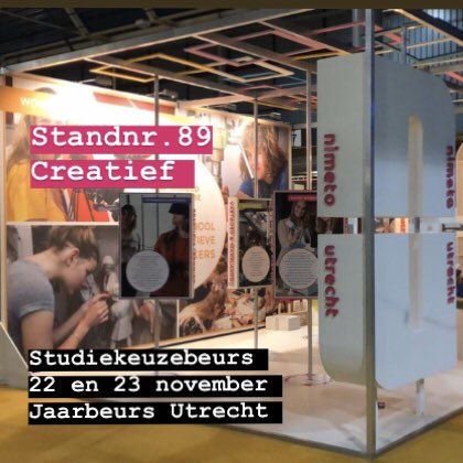 Vrijdag 22 en zaterdag 23 november staan we op de studiekeuzebeurs in de Jaarbeurs in Utrecht om jou meer te vertellen over onze verschillende creatieve en praktijkgerichte #mbo opleidingen. Zien we je daar?