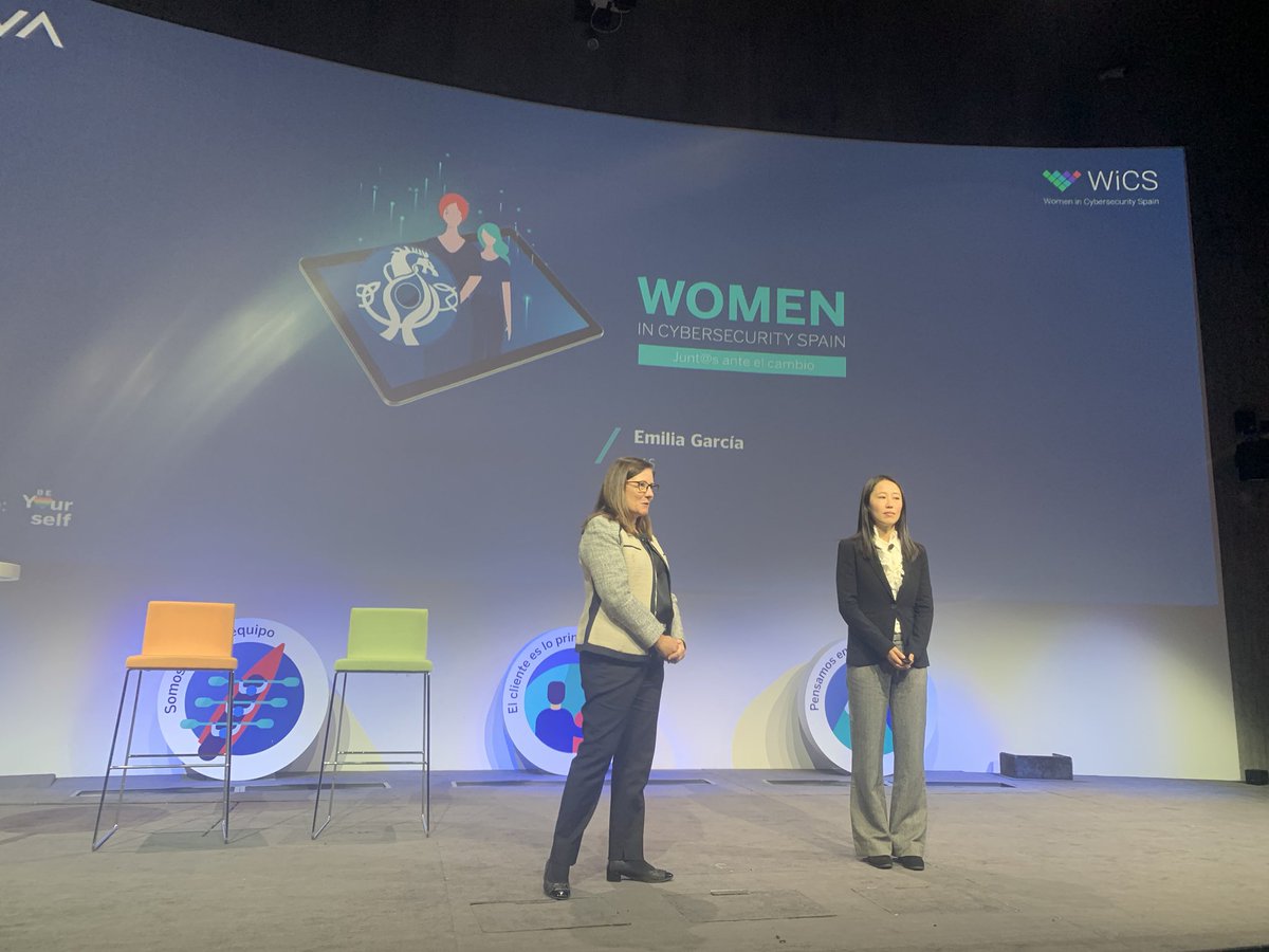 WiCSpain's tweet photo. The Time is Now! Analytics for Cybersecurity, empieza Emilia Garcia y Kelly Chen de @SASEspana en #WiCSenBBVA #WiCS @BBVA @BBVA_espana https://t.co/MvjY2vl5s4
