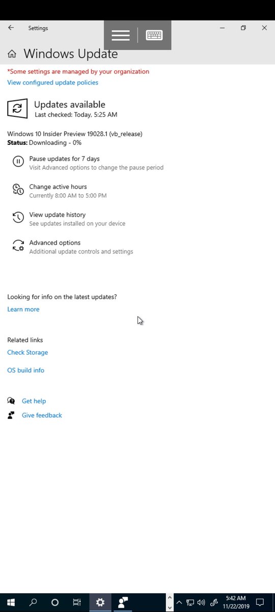 SOFTKRISHNAN's tweet image. Started installing Windows 10 New Build 19028. For more details , Please refer blogs.windows.com/windowsexperie…

@SOFTKRISHNAN @windowsinsider  #RKThoughts